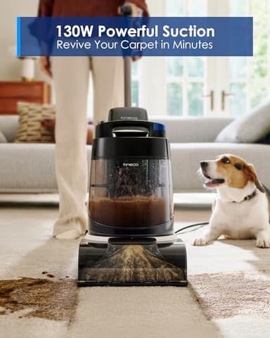 Tineco CARPET ONE Cruiser Smart Carpet Cleaner, Self-Cleaning and FlashDry, Deep Cleaning for Carpet and Upholstery 167℉ PowerDry 130W Powerful suction SmoothPower - Image 2