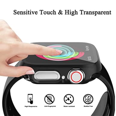 HASDON [12 Pack] Case Compatible with Apple Watch Series 3/2/1 38mm with Tempered Glass Screen Protector, Overall Bumper Hard Ultra-Thin Protective Cover for iwatch 38mm Accessories - Image 3