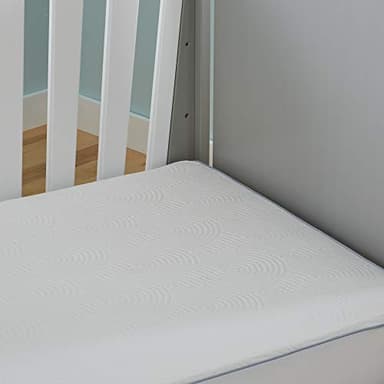 Tempur-Pedic Cool Tot Cooling Fitted Waterproof Infant and Baby Crib Mattress Protector Pad & Toddler Bed Cover, Comfortable and Luxurious Topper, Machine Washable and Dryer Friendly, 52” x 28”- White - Image 3