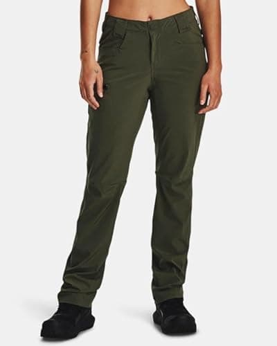 Under Armour Womens Defender Pants, (390) Marine OD Green / / Marine OD Green, 14