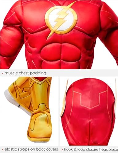 Rubies DC Comics Superheroes: The Flash Costume for Kids, Boy's Large - Image 5