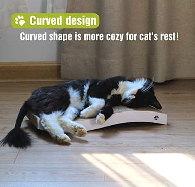 Cat Scratcher, Durable Scratch Pad, Corrugated Cardboard Scratching Board for Indoor Cats, Heavy Duty, Double-Sided Usability, Recyclable, with Catnip - Image 6