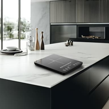 AMZCHEF Portable Induction Cooktop 20 Temperature & Power Levels, 1800W Induction Stove Burner with 6.8" Heating Coil, Low Noise Hot Plate Single Electric Cooktops Countertop Stove with Timer - Image 2