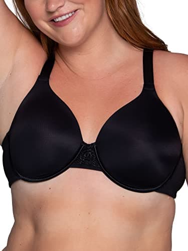 Vanity Fair womens Full Figure Beauty Back Smoothing Bra, Underwire - Black, 38DD US - Image 1