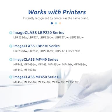 INK E-SALE 057 Black Toner Cartridge (with Chip) Compatible Replacement for Canon Cartridge 057 for use with ImageCLASS MF455dw MF445dw LBP226dw MF448dw LBP227dw LBP228dw MF449dw Printer Ink, 2 Pack - Image 3