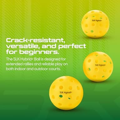 Selkirk Sport SLK Neo Fiberglass Pickleball Paddles Set of 2 | Designed in The USA | Complete Pickleball Set with 2 Pickle Ball Rackets, 3 Hybrid+ Balls, and SLK Sling Bag | Citron & Magenta Mirage - Image 7