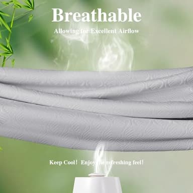 Twin Mattress Protector 2 Pack, Waterproof Mattress Pad Washable Rayon Mattress Cover Breathable Noiseless Bed Protector 3D Patterns 5" - 21'' Elastic Fitted Deep Pocket(Light Grey) - Image 5