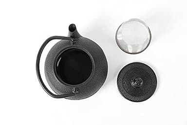 HAWOK Cast Iron Teapot with Stainless Steel Infuser (600ml/20oz) - Image 4