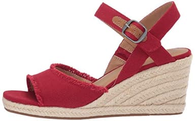 Lucky Brand Women's Mindra Espadrille Wedge Sandal, sb red, 7.5 - Image 8