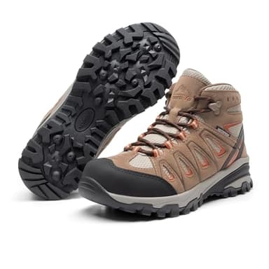 NORTIV 8 Women's Waterproof Hiking Boots Outdoor Trekking Camping Trail Hiking Boot Seeker,Size 8,Brown,Seeker - Image 7
