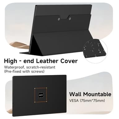 AYY Portable Monitor for Laptop 15 Inch, FHD 1080P USB-C HDMI Travel Monitor External for Computer, Second Display HDR IPS Gaming Monitor Extender for PC MAC Phone PS4/5 Xbox Switch, Built-in Speakers - Image 7