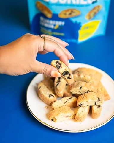 Cooper Street Twice-Baked Blueberry Lemon Biscotti Cookies (16 oz) – Over 50 Biscotti per Bag Loaded with Real Fruit, Italian Style Snacks Ideal with Coffee or Tea - Dairy, Peanut & Soy Free, Kosher - Image 8