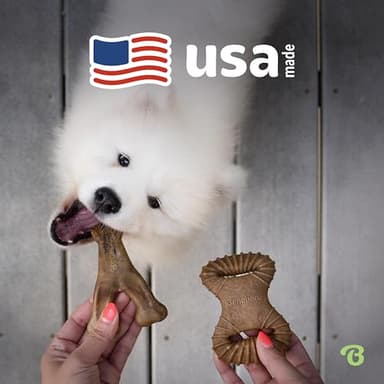Benebone 2 Count (Pack of 1) Wishbone/Dental Durable Dog Chew Toys, Real Bacon, Made in USA, Small - Image 5