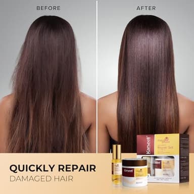 Karseell Collagen Hair Treatment Deep Repair Conditioning, Hair Mask Argan Oil Set for Dry Damaged Hair All Hair Types 16.9floz + 1.69floz - Image 6