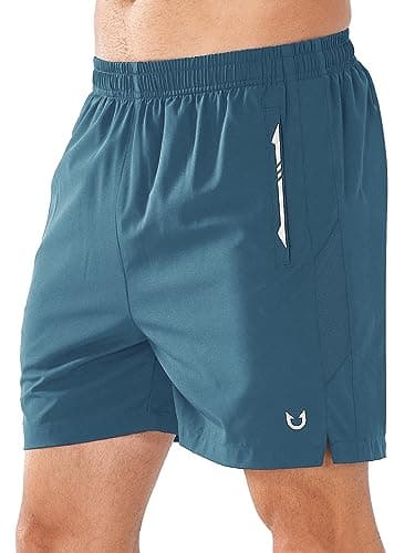 NORTHYARD Men's Running Athletic Shorts 5"/ 7"/ 9" Workout Gym Short Tennis Quick Dry Active Sport Hiking Basketball-5'' Greyblue-M - Image 1