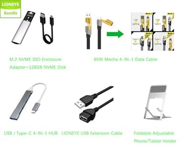HP Laptop with Microsoft Office and 1TB Cloud Storage (1-Year) | 14 inch HD Computer | 16GB RAM | 128GB UFS & 128GB Portable SSD| Intel 4-Core CPU(Beat i3-10110U)| Windows 11 Home in S Mode| LE Bundle - Image 2