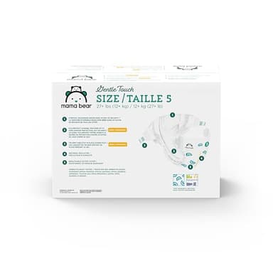 Amazon Brand - Mama Bear Gentle Touch Diapers, Size 5, 132 Count (4 packs of 33) - Image 8