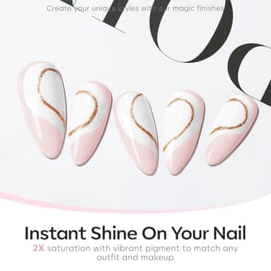 modelones Gel Nail Polish, White Gel Nail Polish for French Tip Soak Off Pastel U V White Color Art Design for Women Girl Nail Lovers Gift Salon DIY Manicure 15 ML - Image 5