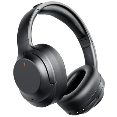 Active Noise Cancelling Headphones, Upgraded Wireless Bluetooth Headphones Over Ear with ENC Mic, HiFi Stereo Deep Bass, Noise Canceling Headphones Lightweight, BT 5.4, for Travel/Office/Home, Black - Image 1