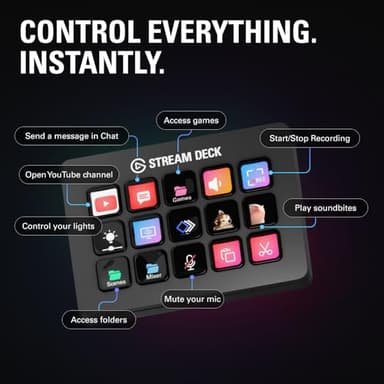 Elgato Stream Deck MK.2 – Studio Controller, 15 macro keys, trigger actions in apps and software like OBS, Twitch, ​YouTube and more, works with Mac and PC - Image 6