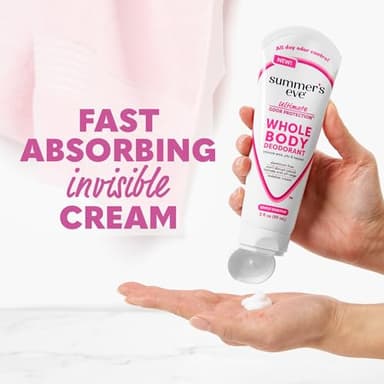 Summer's Eve Simply Sensitive Whole Body Deodorant for Women, Aluminum-Free Ultimate Odor Control Cream, 3 Oz - Image 5