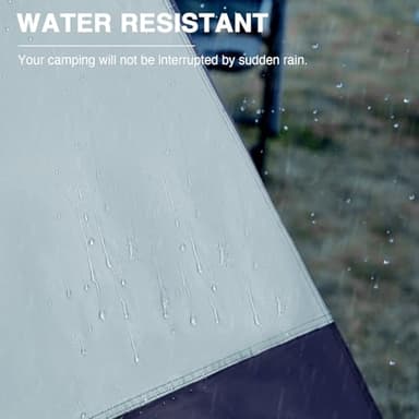 EVER ADVANCED Blackout Design 6 Person Camping Tent, Instant Cabin Tent for Family with Vestibule and Large Mesh Windows, 60s Easy Setup, Double Layer, Water-Resistant, Grey - Image 9