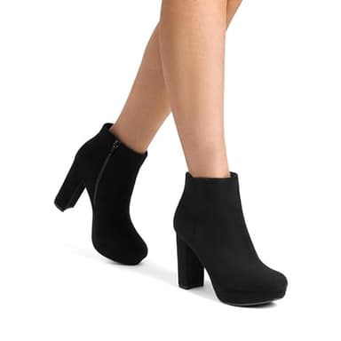 DREAM PAIRS Women's Stomp Ankle Boot, Black, 5.5 UK - Image 6
