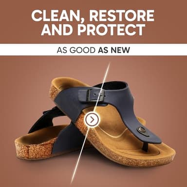 4-in-1 Sandal and Shoe Cleaning Kit for Birkenstock – Premium Care Kit Safe for Leather, Suede, Nubuck & Cork - Includes Sealer, Protector Spray, Cleaner & Brush - Image 6