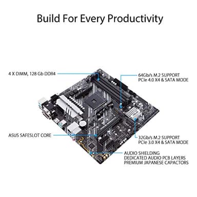 ASUS Prime B550M-A WiFi II AMD Micro ATX Motherboard with PCIe 4.0, WiFi 6, ECC Memory, HDMI 2.1, RGB Header - Image 3