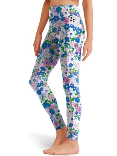 Girls' Black Athletic Leggings with Pockets, White Ankle Length Yoga Pants for Kids - Image 1