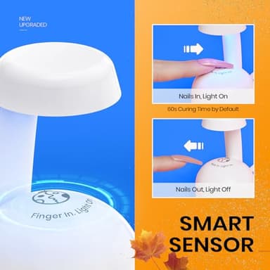Beetles Mini Uv Light for Gel Nails Flash Curing Innovative with Smart Sensor for Easy and Fast Extension System, Portable Manicure Uv Led Light for Gel Nail Polish Diy - Image 3