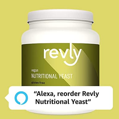Amazon Brand - Revly Vegan Nutritional Yeast Non-Fortified Superfood Powder, 6g Protein, Amino Acids, Vitamins, Minerals, Cheese Flavor, 15.9 Oz, 30 Servings - Image 5