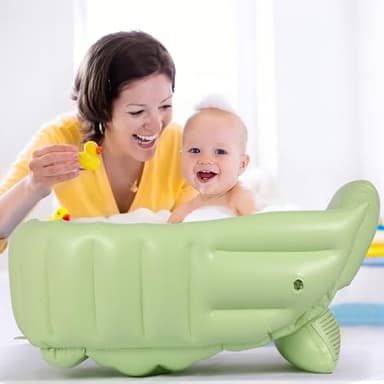 MINK Inflatable Bathtub for Toddlers - Portable Baby Tub with Collapsible Design for Easy Storage - Perfect for Newborns to Infants - Image 6
