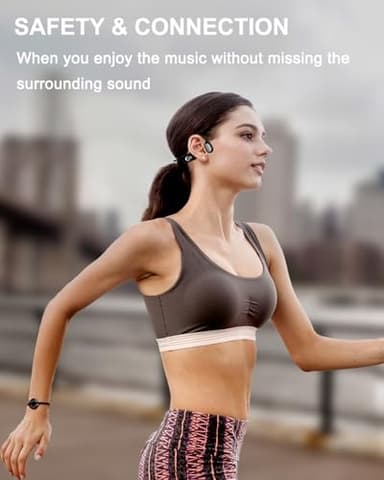 Bone Conduction Headphones Open Ear Waterproof Swimming Headphones Bluetooth 5.4 with Built-in MP3 Player 16G Memory Open Ear Sports Headset for Underwater Running Cycling and More Activities - Image 7