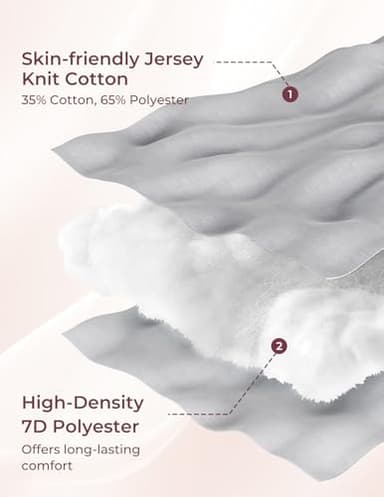 Momcozy Pregnancy Pillows for Sleeping, U Shaped Full Body Pillow for Pregnancy Women with Removable Jersey Cotton Cover, 57 Inch Maternity Pillow, Grey - Image 7