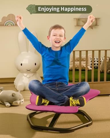 Daisybreath Spinning Chair for Autistic Kids, Kids Swivel Chair Sensory Seat for Autism ADHD Children, Autism Swivel Sensory Toy, Training Body Coordination - Image 2