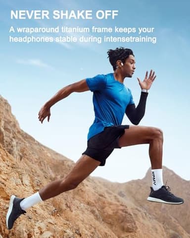 Bone Conduction Headphones Open Ear Waterproof Swimming Headphones Bluetooth 5.4 with Built-in MP3 Player 16G Memory Open Ear Sports Headset for Underwater Running Cycling and More Activities - Image 6