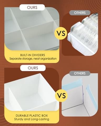 YBUTVY Diamond Art Trays with Lids, 30PCS Diamond Painting Trays with Lids ＆ Diamond Painting Storage, Diamond Painting Accessories for Diamond Art Beads (1 Pack) - Image 3