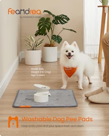 Feandrea Washable Pee Pads for Dogs, 2 Pack, Reusable Dog Pads, 24 x 18 Inches, S, Waterproof Pet Training Pads, Leakproof, Non-Slip, Super Absorbent, for Dogs, Cats, Rabbits, Dove Gray UPTD001G01 - Image 2