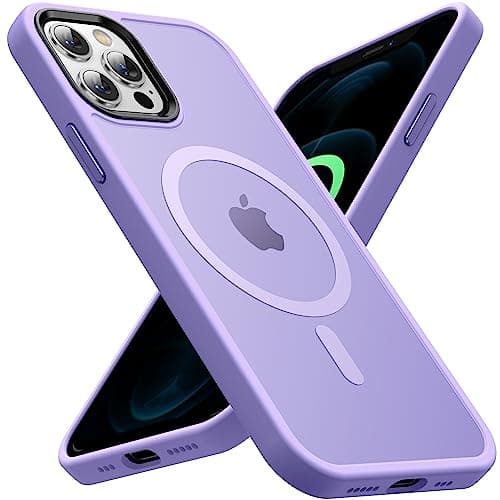 CASEQUUE Magnetic for iPhone 12 Case/iPhone 12 Pro Case, [Military Grade Drop Tested] [Compatible with MagSafe] Shockproof Translucent Hard Back Soft Slim Protective Case for iPhone 12/12 Pro, Purple - Image 1