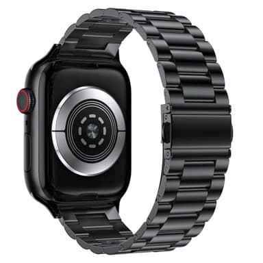 EPULY Metal Band Compatible with Apple Watch Bands for Men 49mm 46mm 45mm 44mm 42mm 41mm 40mm 38mm, Business Stainless Steel Strap for iWatch Bands Series 11 10 9 8 7 6 5 4 3 2 1, SE3 2 1, Ultra3 2 1 - Image 2