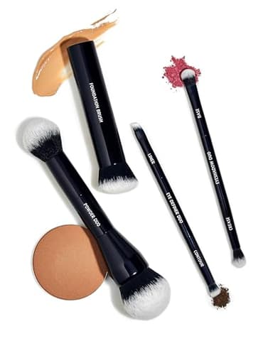 Lune+Aster Foundation Brush - High-performance foundation brush to apply liquid, stick or powder foundations. Angled, vegan bristles. - Image 6