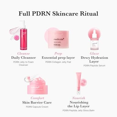 medicube PDRN Peptide Jelly Gloss Balm | Moisturizing Lip Gloss with Pink Peptide, Hyaluronic Acid, Ceramide & Shea Butter | Clear Gloss with Silver Pearl for a Plump, Glossy Lips | 10g - Image 6