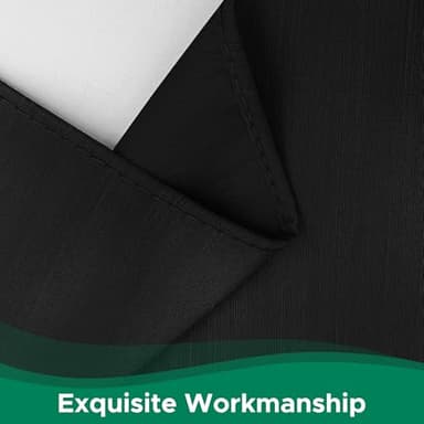 Biscaynebay Wrap Around Bed Skirts for Twin & Twin XL Beds 15" Drop, Black Adjustable Elastic Dust Ruffles Easy Fit Wrinkle & Fade Resistant Silky Luxurious Fabric Machine Washable - Image 4