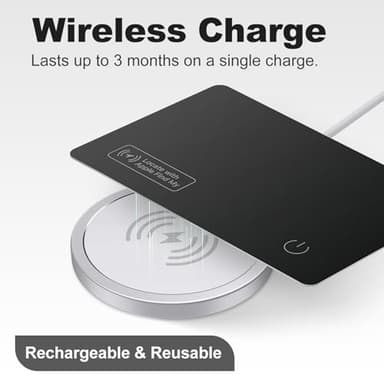 VODESON Waterproof Smart Wallet Tracker Card - Works with Apple Find My, Wireless Charging, Ideal for Luggage, Phones, Passports - IP68, iOS Compatible Key Finder - Image 6