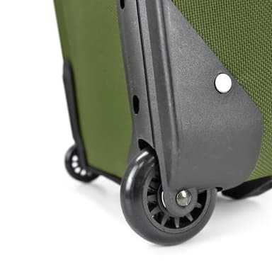 U.S. Traveler Lightweight Rolling 20" Carry On Luggage Softside Suitcase, Green, 2-Wheel Single - Image 6