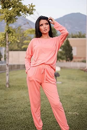PRETTYGARDEN Women Fall 2 Piece Lounge Outfit Long Sleeve Tops High Waisted Jogger Pants Set Spring Travel Clothes Tracksuit - Image 5