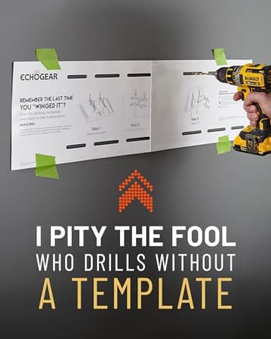 ECHOGEAR Wall Mount TV Bracket for TVs Up to 90" - Low Profile Design Tilts to Eliminate Glare - Includes Drilling Template & Can Be Leveled After Install - UL Listed for Safety - Image 7