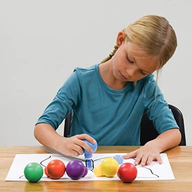 READY 2 LEARN Doodle Dabbers Dot Markers - Set of 6 Washable Colors - Non Toxic - Unique Toddler Grip - Markers for Kids - Image 9