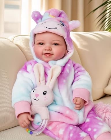 BABESIDE Baby Dolls, 17inch Large Realistic Cute Soft Body Baby Doll Real Life Baby Dolls with Accessories for 3+ Year Old Girls Gifts, Pretend Play, Collection - Image 3